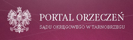 link do portalu orzeczeń sądu okręgowego w tarnobrzegu